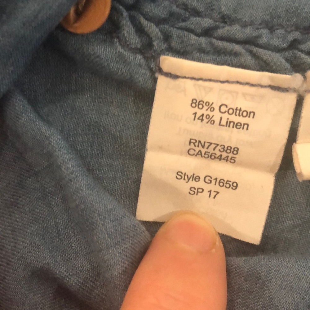 Madewell Blue Button Down Shirt - Picture 6 of 7